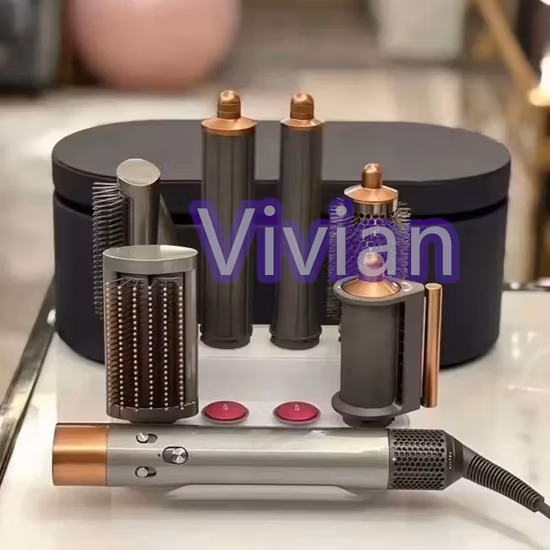 Novo modelo hs05 rolo longo modelador de cabelo para dyson airwrap completo ouro e fuschia série original não